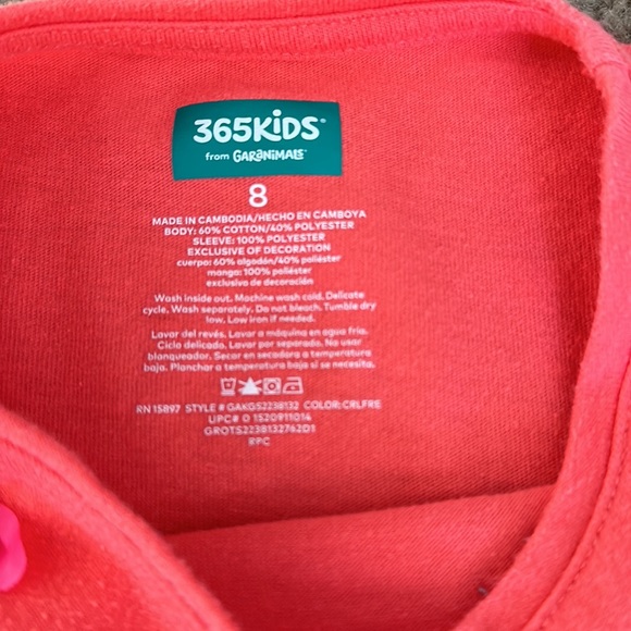 3/$15 💟 Girls Shirt Top Size 8 - Picture 3 of 3